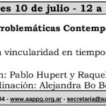 “Intolerancia en la vincularidad en tiempos de alteraciones” – Mesa con Raquel Bozzolo