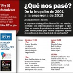 [Jornadas en el Bauen] – ¿Qué nos pasó? De la irrupción de 2002 a la encerrona de 2015