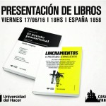 Presentación de El Estado posnacional / Linchamientos [en ROSARIO]