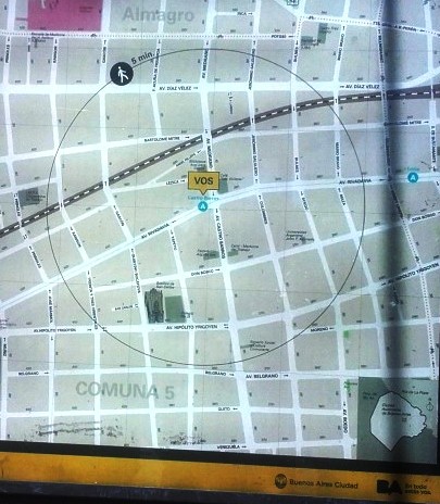 como en todas las bocas del subterráneo de la Ciudad de Buenos Aires